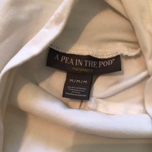 Pea in the Pod Maternity White Ankle Pants